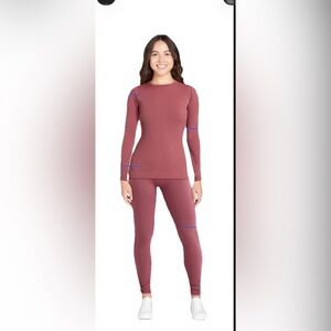 💜2piece OzarkTrailWomen's Warmest Thermal FleeceTop & Warm Leggings Size:small
